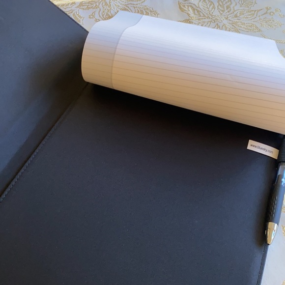 Blue Sky Faux Leather Padfolio - Picture 5 of 6